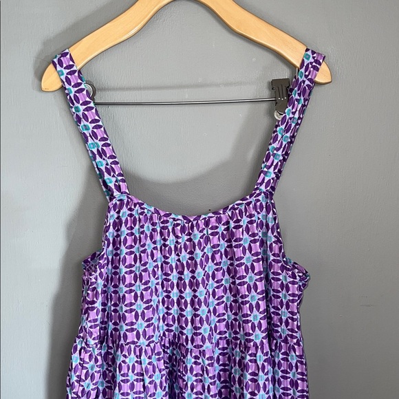 NWT Mango Purple Jaipur Midi Dress Size 6 - Picture 3 of 8